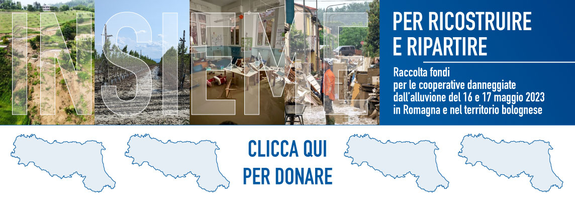 Raccolta fondi per le cooperative danneggiate dall'alluvione in romagna e nel bolognese
